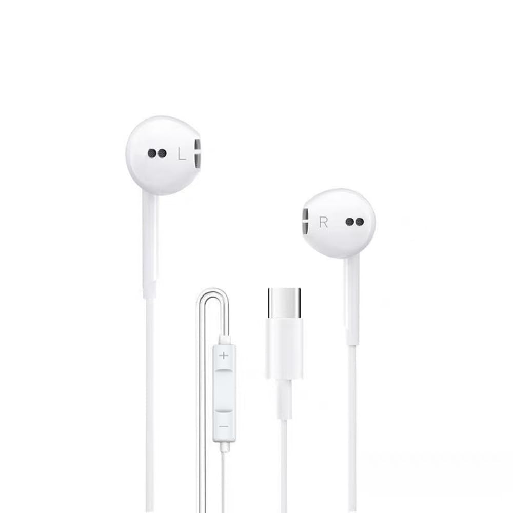 USB C Headphones Wired for iPhone 16/15 Type C Wired Headphones Earbuds Earphones in-Ear HiFi Stereo Sound with Mic Volume Control for iPhone 16/15 iPad Pro/Samsung Galaxy Ultra/USB-C Tablets