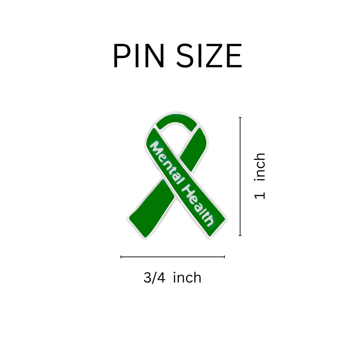 Mental Health Awareness Ribbon Pins